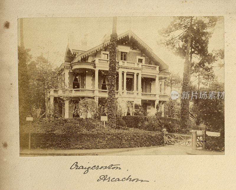 Craigcrostan, 19世纪法国阿卡松的一座新帕拉第安别墅
